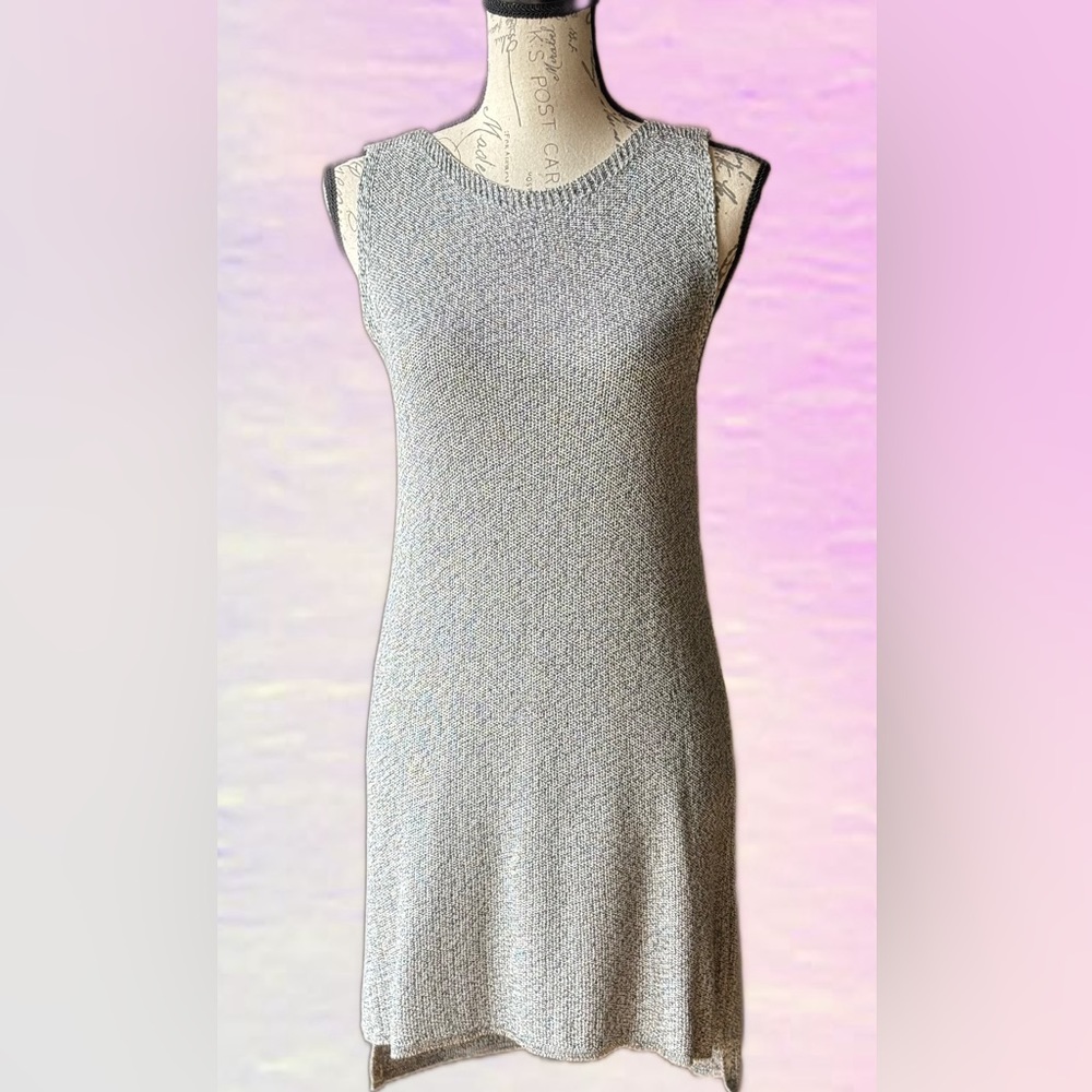 EILEEN FISHER Knit Hi-Low Sleeveless Dress (S/P) NWT